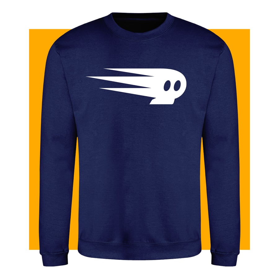 Image of Flaming Bony Evo Sweatshirt Navy