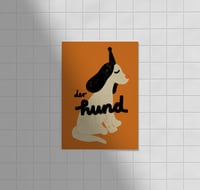 Image 1 of Postkarte - der hund / Braun