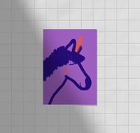 Image 1 of Postkarte - Einhorn