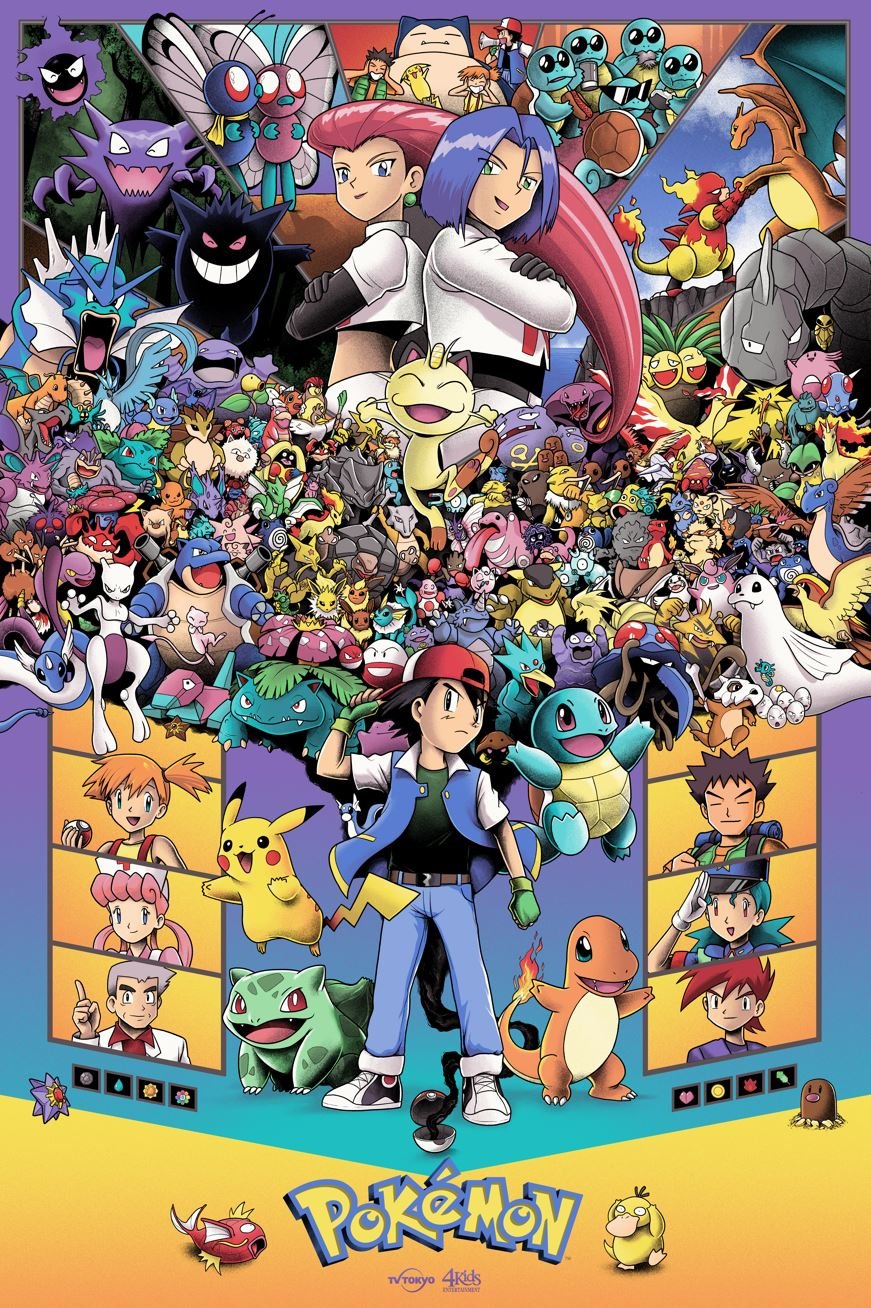 Pokémon: TV Series  - 24x36" Screenprint Artist Proofs (Live @ 31st Jan 5pm/gmt)