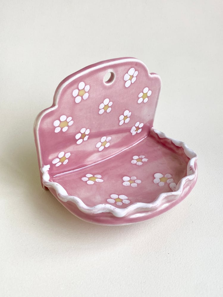 Image of SALE! Pink Hanging Dish