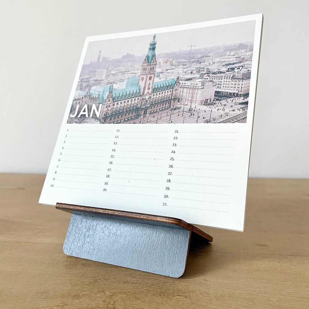 Immerwährender Tischkalender für Geburtstage, Jahrestage & Ereignisse inkl. Ständer