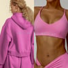 HER 3-Piece Hoodie & Jogger Set (Hot Pink)