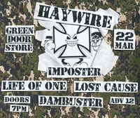 HAYWIRE + SUPPORTS || 22nd March 2025, Green Door Store, Brighton