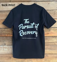 Image 1 of 1965 PTSD Awareness "The Pursuit of Recovery" Black T shirt