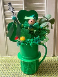 FUN! Vintage Mr. Peanut Mug with St. Patrick's Day Joy