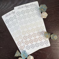 Image 2 of Roll For Initiative Sticker Sheet (25-001A) Neutrals