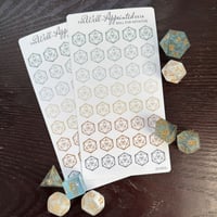 Image 1 of Roll For Initiative Sticker Sheet (25-001A) Neutrals