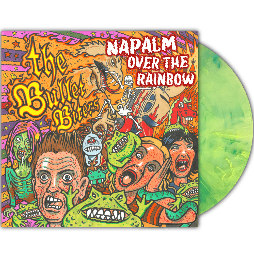 THE BULLET BITERS - NAPALM OVER THE RAINBOW (LP) SLIME GREEN 