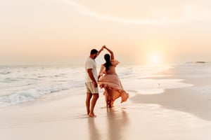 Image of 6:00am - Sunrise Family Shoot on the beach with Marcie Reif