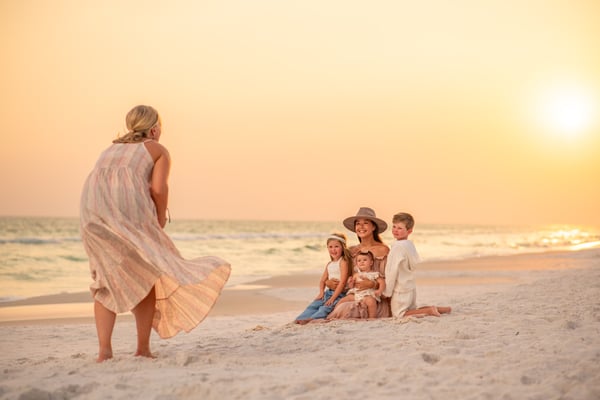 Image of 6:00am - Sunrise Family Shoot on the beach with Marcie Reif