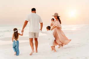 Image of 6:00am - Sunrise Family Shoot on the beach with Marcie Reif