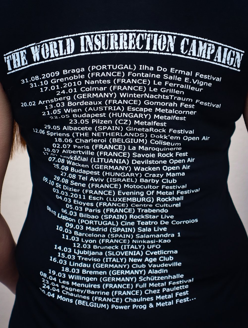 T-SHIRT "THE WORLD INSURRECTION CAMPAIGN" GIRLY