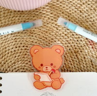 Image 2 of Bear acrylic binder clip -preorder-