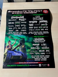 18 x 24 Milwaukee Metal Fest 2024 Poster