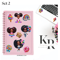 Image 2 of Black Girl Magic Sticker Sets: High Fashion and Vibrant Stickers for Girls and Women