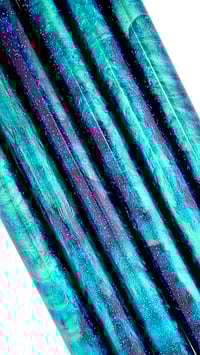 Image 3 of Run Silent, Run Deep' Maker's blank! Resin, blue dye, holographic flecks + chatoyant green. Killer!