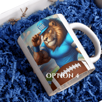 Image 4 of Detroit Lions Inspired 11oz Ceramic Mug-5 Options to Choose From!