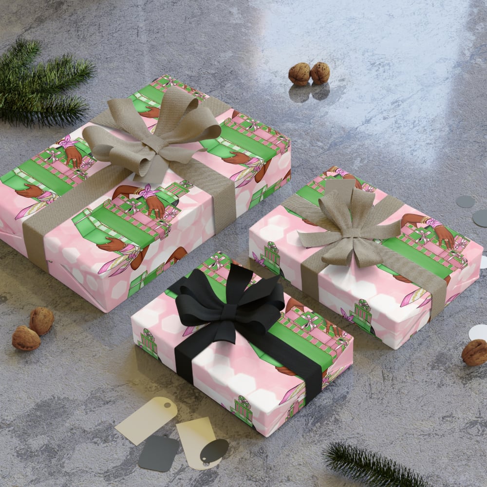 Image of Sorority Inspired Gift Wrapping Paper