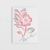 Image 1 of Carte Fleur d'hiver