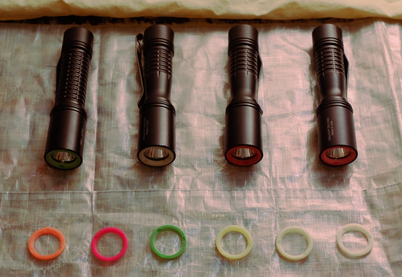 Kosen Glow Rings for MDC Flashlight | Kōsen Fine Flashlights