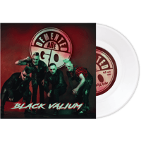 Image 1 of DEMENTED ARE GO - BLACK VALIUM (7") Translucent clear