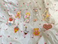 Image 3 of Valentine's Day Mini Greeting Cards & Holographic Stickers