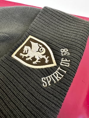 Image of Spirit of 58 Beanie in Olive Green/Oatmeal 