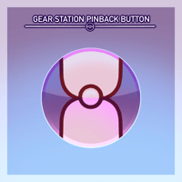 GEAR STATION PINBACK BUTTON