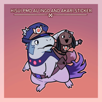 HISUI PMD AU INGO AND AKARI STICKER