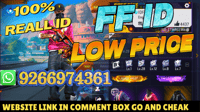 free fire id sell 600 only