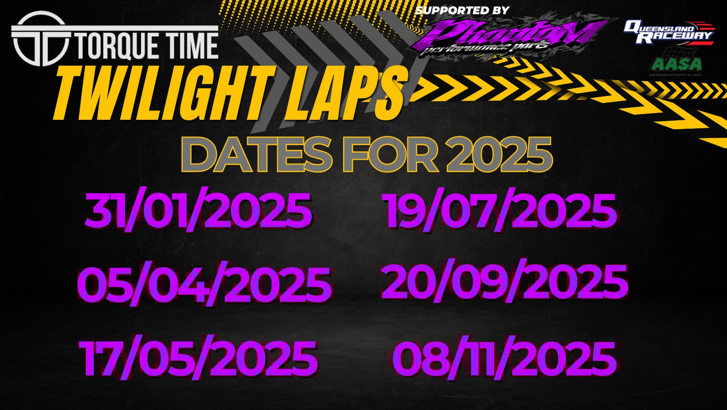 Image of TWILIGHT LAPS - TRACK WARS 20/09/2025