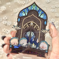 Image 2 of Akademiya Study Sesh "Stained Glass" Standee