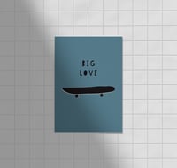 Postkarte - BIG LOVE / first Version Blau