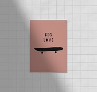 Postkarte - BIG LOVE / first Version Rosa
