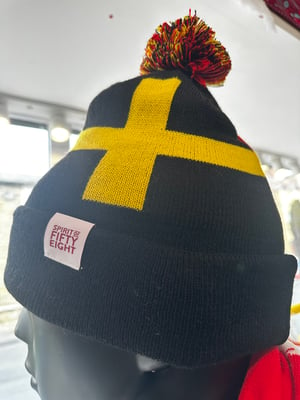 Image of Glyndwr x Dewi Sant Half N Half Bobble Hat 