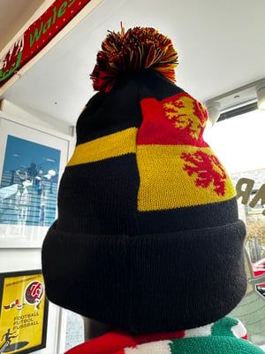 Image of Glyndwr x Dewi Sant Half N Half Bobble Hat 