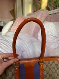 Image 6 of Gucci GG Canvas Orange Web Top Handle Bag