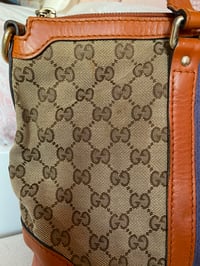 Image 4 of Gucci GG Canvas Orange Web Top Handle Bag