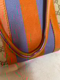 Image 7 of Gucci GG Canvas Orange Web Top Handle Bag