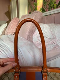 Image 10 of Gucci GG Canvas Orange Web Top Handle Bag