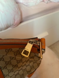 Image 8 of Gucci GG Canvas Orange Web Top Handle Bag