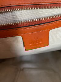 Image 21 of Gucci GG Canvas Orange Web Top Handle Bag