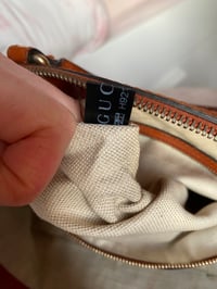 Image 23 of Gucci GG Canvas Orange Web Top Handle Bag