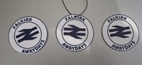 Falkirk Away Days Football/Ultras Car Air Fresheners. Double sided.