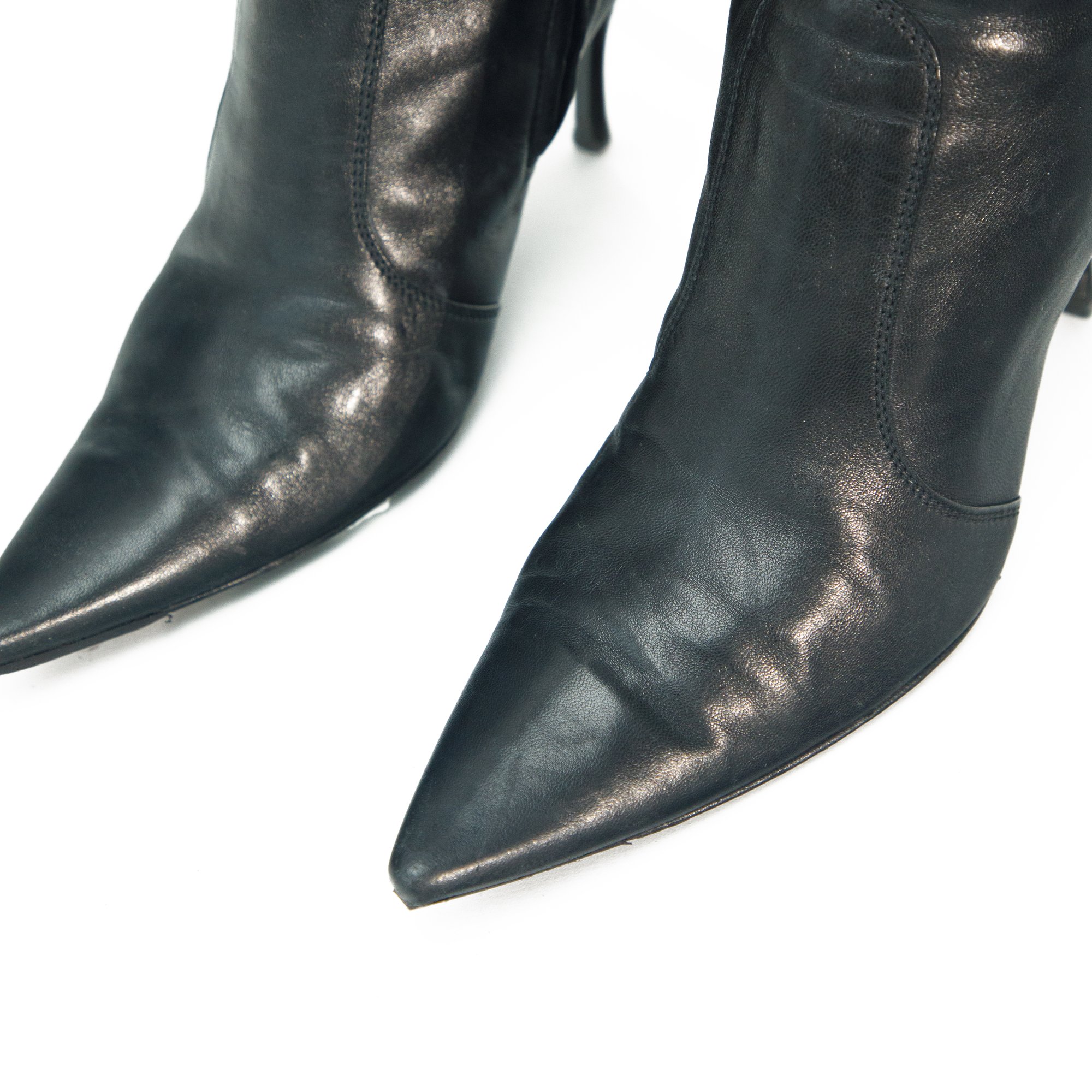 Image of Sergio Rossi 2008 Black Leather Knee High Boots