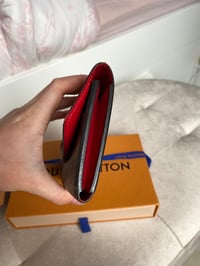Image 4 of Louis Vuitton Emelie Damier Ebene Red Purse