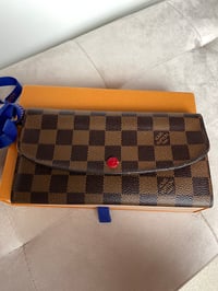 Image 2 of Louis Vuitton Emelie Damier Ebene Red Purse
