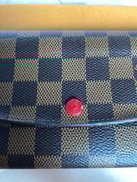 Image 3 of Louis Vuitton Emelie Damier Ebene Red Purse