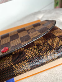 Image 7 of Louis Vuitton Emelie Damier Ebene Red Purse